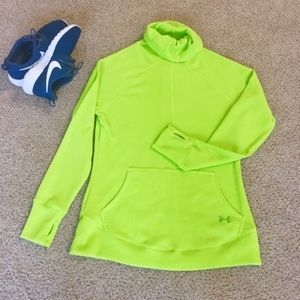 Under Armour Neon Yellow Cowlneck Long Sleeve